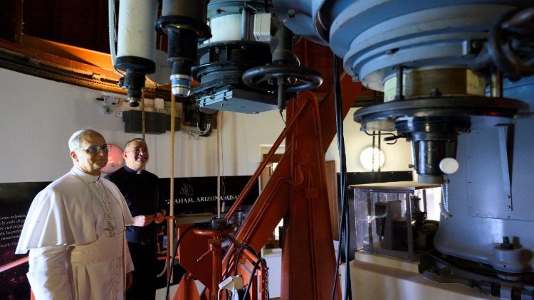 Le Pape à la Specola vaticana, dimanche 20 juillet 2025.