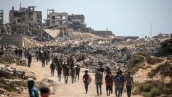 Fâșia Gaza după bombardamente.