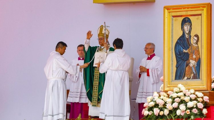 Papa Leone XIV al termine della messa conclusiva del Giubileo dei Giovani