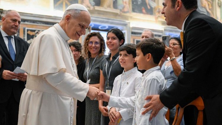 среща на папата с представители от училищата за евангелизация, 29.08.2025