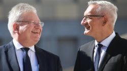 Bruno Kahl (links) und sein Nachfolger beim BND, Martin Jäger