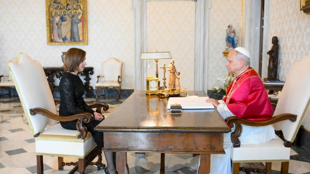 Moldovan President Maia Sandu visits the Vatican