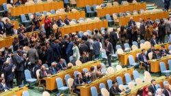 Delegati lasciano l'assemblea generale dell'Onu al discorso di Netanyahu