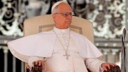 सन्त पापा लियो सन्त पेत्रुस महागिरजाघर के प्राँगण में, 27.09.2025