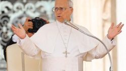 Leo XIV. bei seiner Generalaudienz