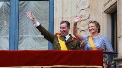 Picha katika siku ya hafla ya kuapishwa kwa Mfalme Guillaume wa Luxembourg.