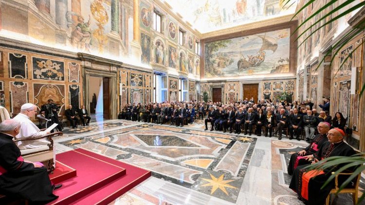 राष्ट्रीय सूदखोरी विरोधी परिषद के सदस्यों को पवित्र पिता का संबोधन