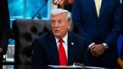 Il presidente americano Trump nello Studio Ovale