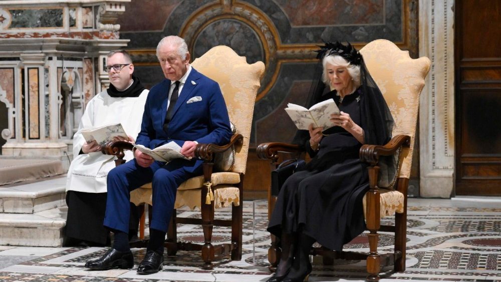 Britain's King Charles and Queen Camilla on state visit to Vatican