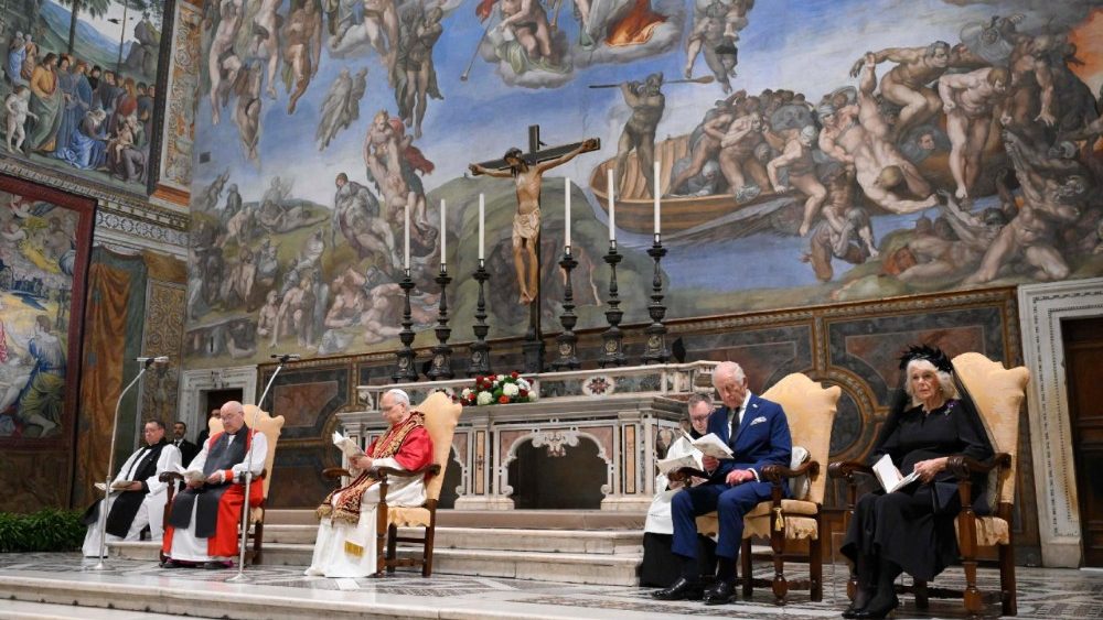 Britain's King Charles and Queen Camilla on state visit to Vatican