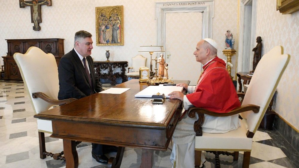 Il Papa riceve il presidente della Repubblica di Croazia Zoran Milanovic,