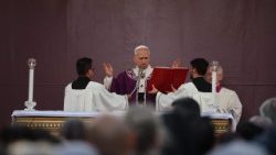 البابا لاوُن الرابع عشر يترأس في مقبرة فيرانو في روما قداسا إلهيا لمناسبة تذكار جميع الموتى المؤمنين ٢ تشرين الثاني نوفمبر ٢٠٢٥ 