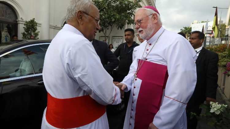 महाधर्माध्यक्ष पौल गालाघार  श्री लंका की यात्रा पर, फाईल तस्वीर