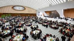 Round tables at the synod of synodality during the General Assembly in the Paul VI Hall in 2024