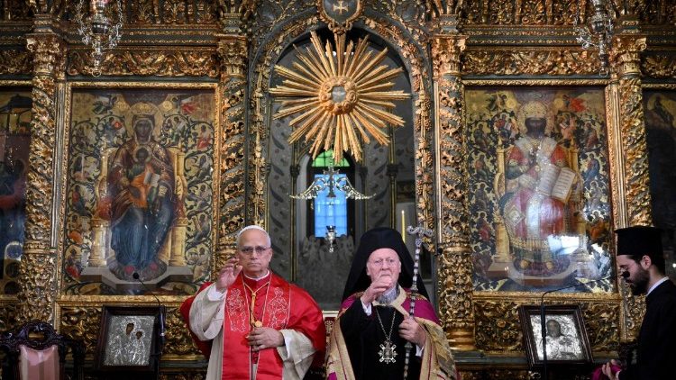 Лъв XIV с Патриарх Вартоломей в Истанбул