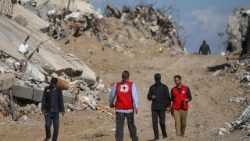 Jabaliya, la ricerca dei resti degli ostaggi con il supporto della Croce Rossa