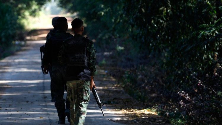 Thai and Cambodian troops clash over the border dispute