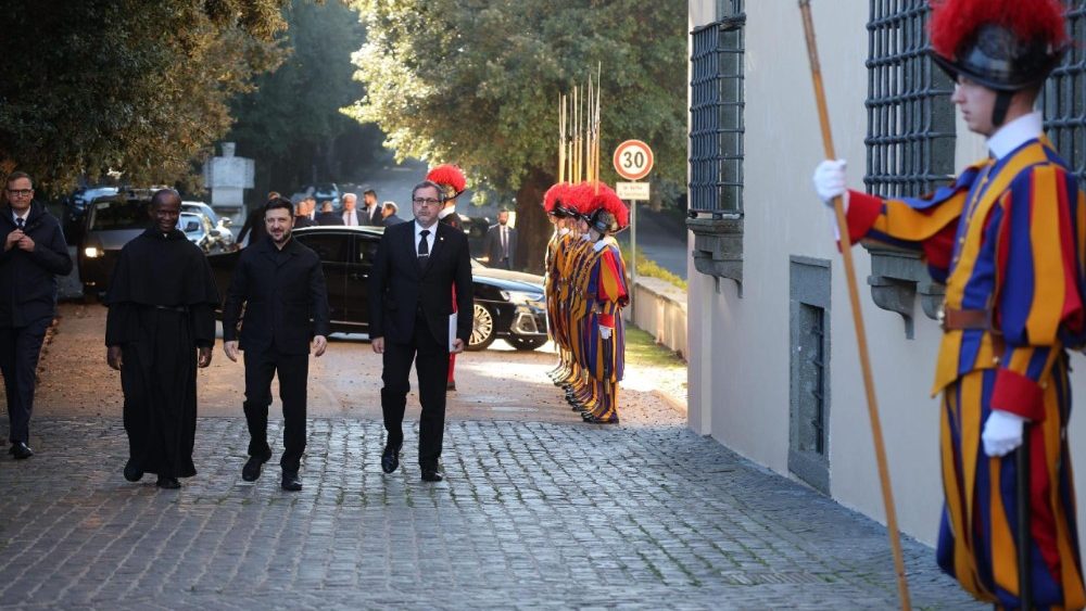 Zelensky arrived at Castel Gandolfo�to visit the Pope