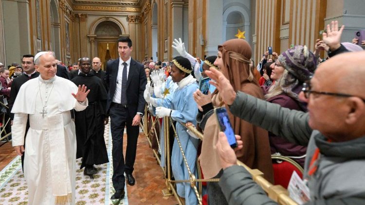 Папата сред участниците в шествието