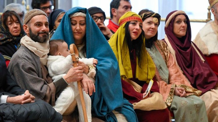 Участниците в "Живите витлеемски ясли"