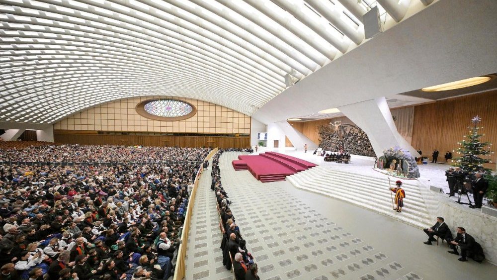 Аўдыенцыя для дэлегацый рэгіёнаў, якія ахвяравалі калядныя яслі і ёлку