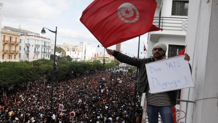 Le proteste in Tunisia durante la Primavera Araba