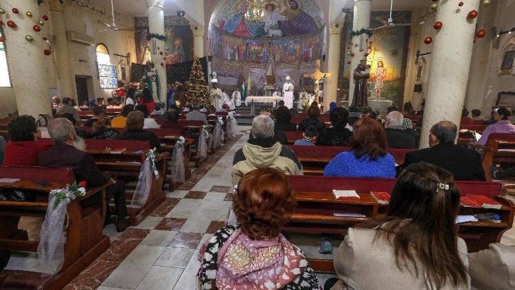 Il patriarca Pizzaballa ha presieduto domenica 21 dicembre la messa di Natale alla Sacra Famiglia di Gaza