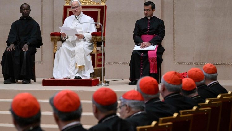 Pope Leo XIV holds audience with Roman Curia