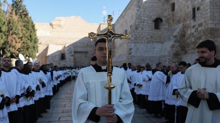Weihnachtsprozession in Bethlehem 