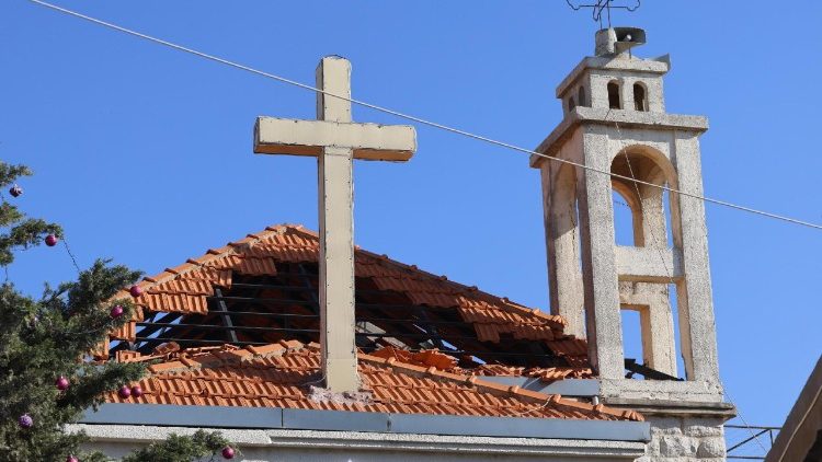Igreja de Santo Antônio, em Al-Khiyam, sul do Líbano
