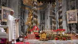 Il Papa nella Basilica di San Pietro per il 'Te Deum' di fine anno