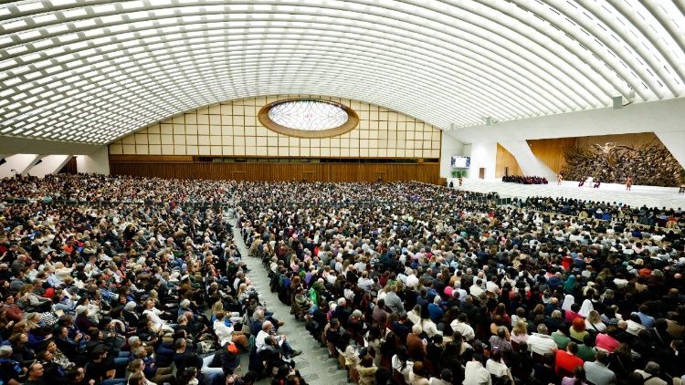 Ein Blick in die vatikanische Audienzhalle