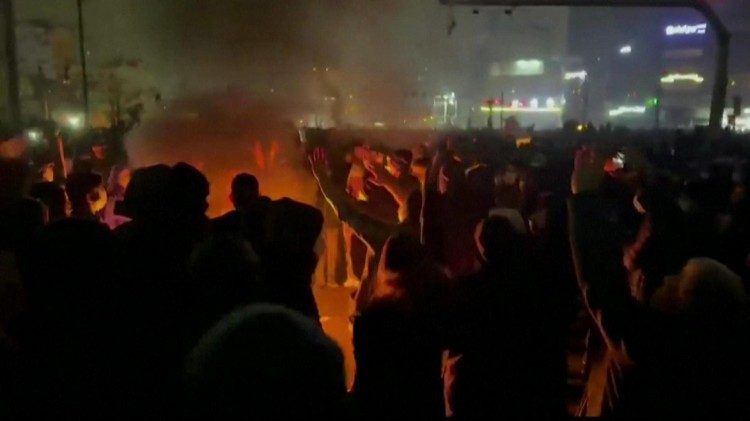 Protestos nas ruas de Teerã  (ANSA)