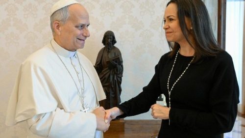 El Papa recibe a la Premio Nobel venezolana Mar&iacute;a Corina Machado