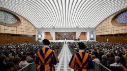 ലിയോ പതിനാലാമൻ പാപ്പാ. ജനുവരി 14-ന് വത്തിക്കാനിൽ അനുവദിച്ച പൊതുകൂടിക്കാഴ്ചയിൽ നിന്നുള്ള ഒരു ദൃശ്യം