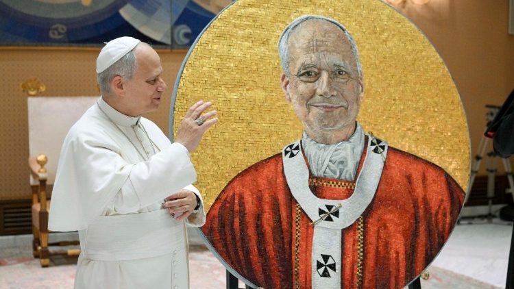 Papa akibariki Picha itakayowekwa katika Basilika ya Kipapa la Mtakatifu Paulo Nje ya Ukuta.