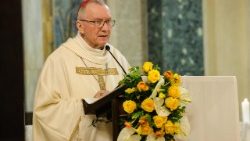 File photo of Cardinal Pietro Parolin celebrating Mass