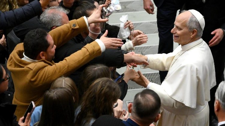 Леў XIV падчас агульнай аўдыенцыі