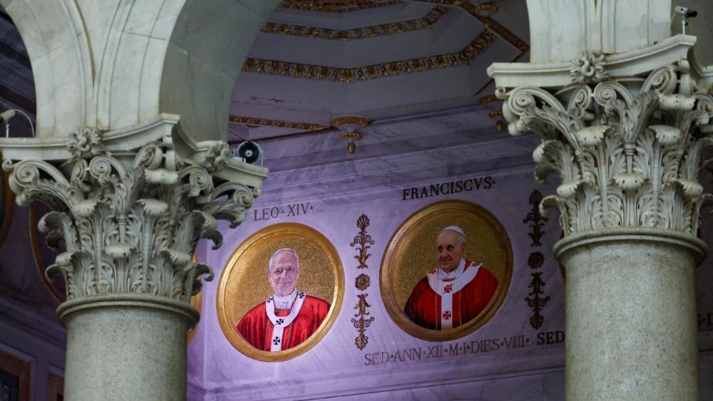 Мазаічны партрэт Льва XIV