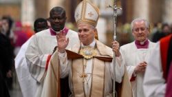 Pope Leo XIV leads Vespers in Rome