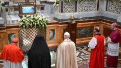 Pope Leo XIV leads Vespers in Rome