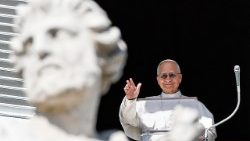 Påve Leo XIV under Angelus