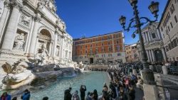 Un'immagine della Fontana di Trevi a Roma (ANSA)
