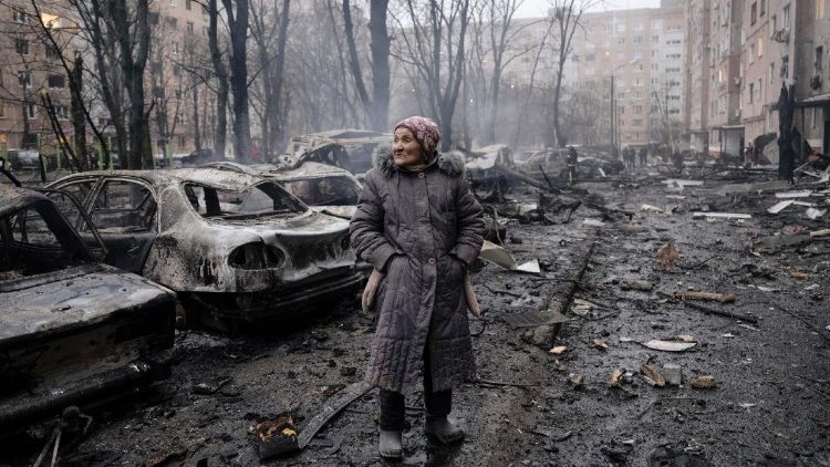 Shelling of a residential area in Kramatorsk 