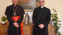 ಫಾದರ್ ಡೇವಿಡ್ ಪಗ್ಲಿಯಾರಾನಿ ರವರೊಂದಿಗೆ ಕಾರ್ಡಿನಲ್ ಫೆರ್ನಾಂಡಿಸ್