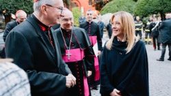 Կարդինալ Փարոլինը եւ Վարչապետ Մելոնին