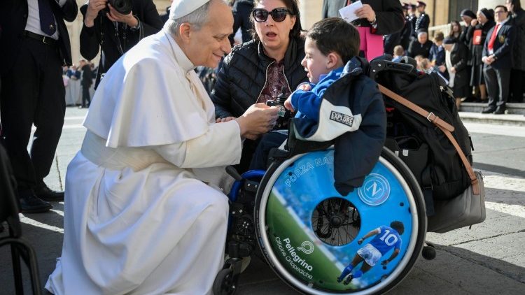 ലിയോ പതിനാലാമൻ പാപ്പാ - ഫെബ്രുവരി 18-ആം തീയതിയിൽ പൊതുകൂടിക്കാഴ്ചാസമ്മേളനത്തിൽനിന്നുള്ള ഒരു ദൃശ്യം