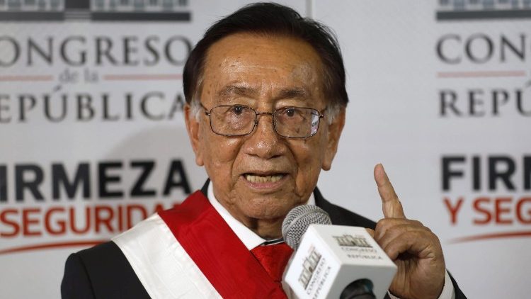 El nuevo presidente interino de Perú, José María Balcázar