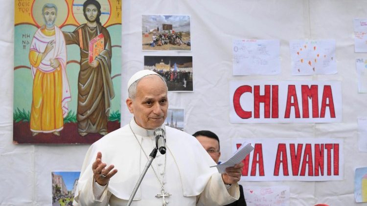 റോമിൽ, ക്വാർത്തിചോളയിലെ സ്വർഗ്ഗാരോഹണ ഇടവകയിൽ, ലിയോ പതിനാലാമൻ പാപ്പാ