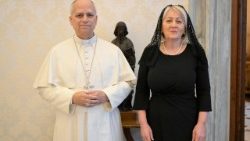 Audience du Pape Léon XIV avec Borjana Krišto, présidente du Conseil des ministres de Bosnie-Herzégovine, jeudi 26 mars 2026.